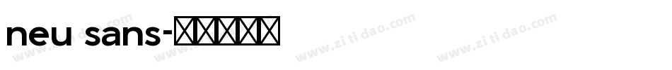 neu sans字体转换